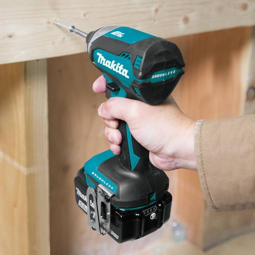 Makita 18V LXT 5.0 Ah Lithium-Ion Brushless Cordless 4-Piece Combo Kit - XT447T - Image 8