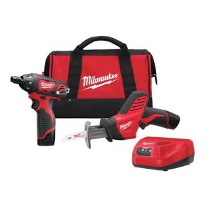 Milwaukee 2490-22 M12 12V Cordless Lithium-Ion Recip Saw and Screwdriver Combo Kit