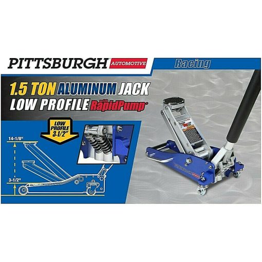 1.5 Ton Low Profile Compact Aluminum Racing Floor Jack Rapid Pump Lift Car Auto - Image 5