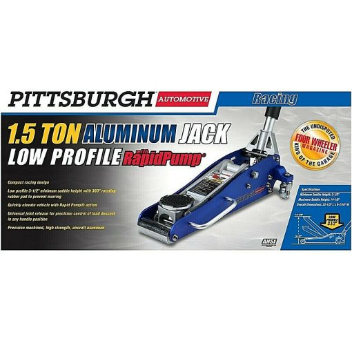 1.5 Ton Low Profile Compact Aluminum Racing Floor Jack Rapid Pump Lift Car Auto - Image 6