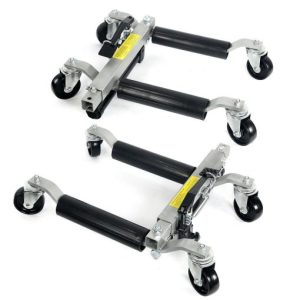 2-Piece 1500lb HYDRAULIC Positioning Car Wheel Dolly Jack Lift hoists Moving Vehicle