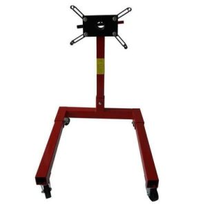 1250lb Engine Stand Steel 360 Degree Mounting Head Motor Stand With Wheel Red