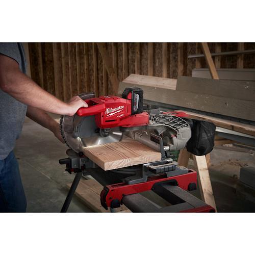 Factory Reconditioned Milwaukee 2734-81HD M18 FUEL 9.0 Ah Cordless Lithium-Ion 10 in. Dual Bevel Sliding Compound Miter Saw - Image 7