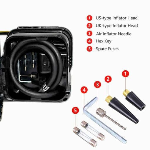 Electric Hydraulic Floor Jack 5 Ton DC 12V Car Jack Lift Tire Inflator Pump Tool - Image 6