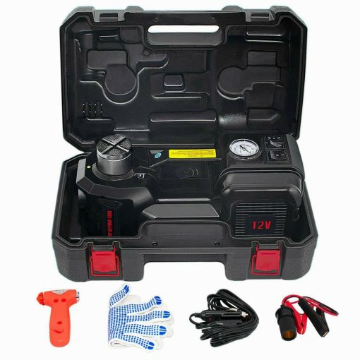 Electric Hydraulic Floor Jack 5 Ton DC 12V Car Jack Lift Tire Inflator Pump Tool - Image 10