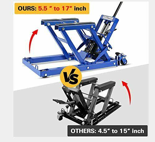 Motorcycle Lift 1500 lb. Hydraulic Motorcycle Lift/Utility Vehicle Lift Jack - Image 3