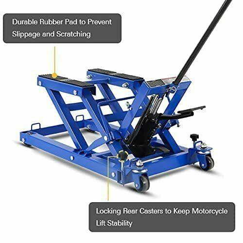 Motorcycle Lift 1500 lb. Hydraulic Motorcycle Lift/Utility Vehicle Lift Jack - Image 5