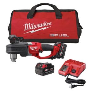 Milwaukee 2707-22 M18 FUEL HOLE HAWG Lithium-Ion 1/2 in. Cordless Right Angle Drill Kit (5 Ah)