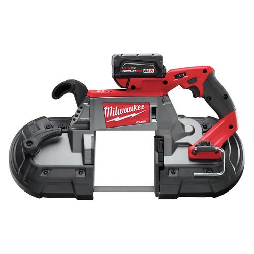 Milwaukee 2729-22 M18 FUEL Cordless Lithium-Ion Deep Cut Band Saw with 2 XC 5.0 Ah Batteries