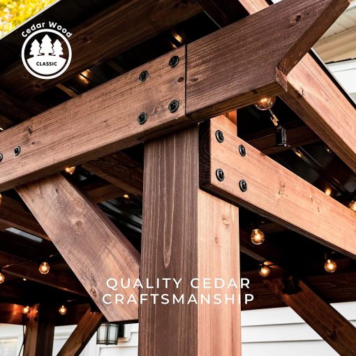 Backyard Discovery Saxony Wooden Grill Gazebo - Image 3