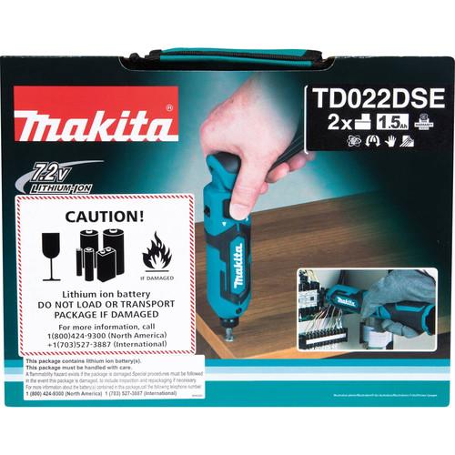 Makita 7.2V 1.5 Ah Cordless Lithium-Ion Impact Driver Kit - TD022DSE - Image 11