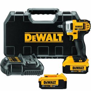 DEWALT 20V MAX XR Cordless Lithium-Ion 3/8 in. Impact Wrench Kit with Hog Ring Anvil - DCF883M2