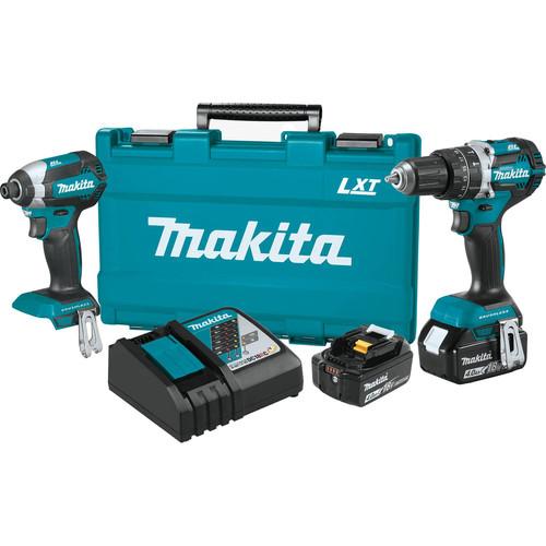 Factory Reconditioned Makita 18V LXT Lithium-Ion Brushless 2-Piece Combo Kit (4.0 Ah) - XT269M-R