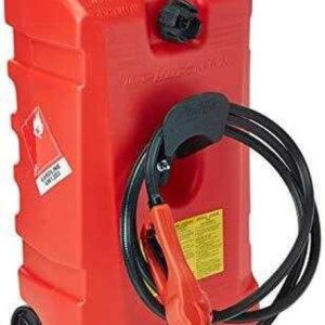 DuraMax Flo n* Go LE Fluid Transfer Pump and 14-Gallon Rolling Gas Can