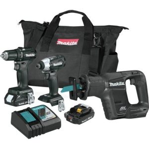 Makita 18V LXT Lithium-Ion Sub-Compact Brushless Cordless 3-Pc. Combo Kit - CX300RB