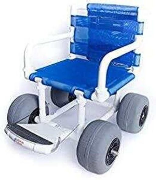 Beach/All Terrain Wheelchair, 12" Balloon Tires for Soft Sand, Easily Disassembles - Image 7