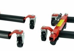 (2) Dragway Tools 12" Hydraulic Wheel Dolly Vehicle Positioning Jacks