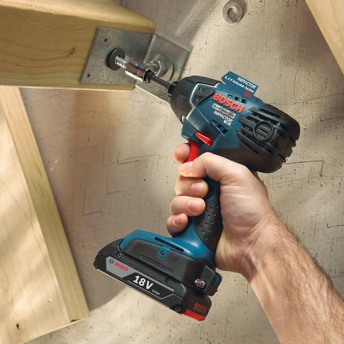 Factory Reconditioned Bosch 18V 4.0 Ah Cordless Lithium-Ion Brute Tough Hammer Drill and Hex Impact Driver Combo Kit - CLPK222-181-RT - Image 7
