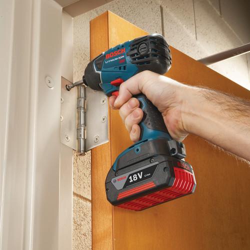 Factory Reconditioned Bosch 18V 4.0 Ah Cordless Lithium-Ion Brute Tough Hammer Drill and Hex Impact Driver Combo Kit - CLPK222-181-RT - Image 9