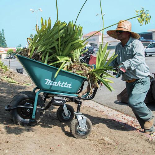 Makita 18V X2 LXT Brushless Cordless Power-Assisted Hand Truck-Wheelbarrow Kit with Bucket (5.0Ah) - XUC01PTX1 - Image 8