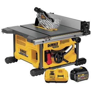 DEWALT 60V MAX FlexVolt Cordless Lithium-Ion 8-1/4 in. Table Saw Kit with Battery - DCS7485T1