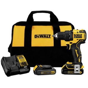 DEWALT ATOMIC 20V MAX Brushless Compact 1/2 in. Cordless Drill Driver Kit (1.5 Ah) - DCD708C2