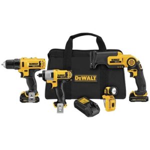 DEWALT 12V MAX Cordless Lithium-Ion 4-Tool Combo Kit - DCK413S2