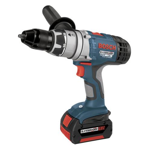 Factory Reconditioned Bosch 17618-01-RT 18V Lithium-Ion Brute Tough 1/2 in. Cordless Hammer Drill Driver Kit