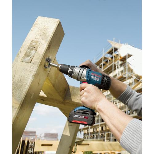 Factory Reconditioned Bosch 17618-01-RT 18V Lithium-Ion Brute Tough 1/2 in. Cordless Hammer Drill Driver Kit - Image 2