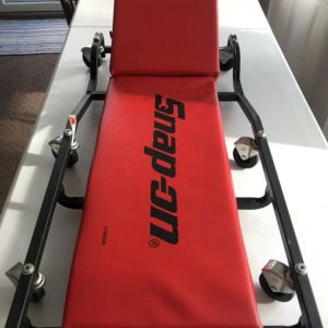 Snap On Flat Heavy Duty Creeper JCW65AR Made in USA Snap-On Red Vinyl