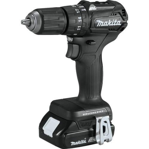 Makita 18V LXT Lithium-Ion Brushless Sub-Compact 1/2 in. Cordless Hammer Drill Driver Kit (2 Ah) - XPH11RB - Image 2
