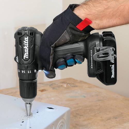 Makita 18V LXT Lithium-Ion Brushless Sub-Compact 1/2 in. Cordless Hammer Drill Driver Kit (2 Ah) - XPH11RB - Image 6