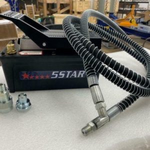 AIR FOOT PEDAL HYDRAULIC PUMP AUTO BODY FRAME MACHINES SHOP PRESSE HOSE COUPLER