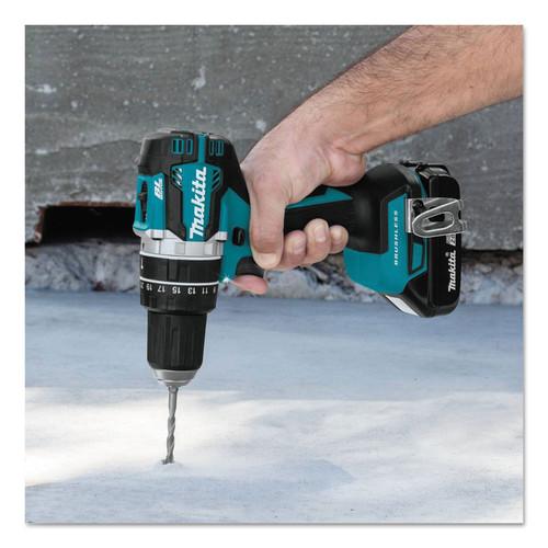 Makita 18V LXT Lithium-Ion Compact Brushless 1/2 in. Cordless Hammer Drill (2 Ah) - XPH12R - Image 3
