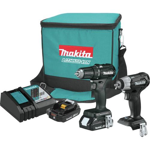 Makita 18V LXT 2.0 Ah Lithium-Ion Sub-Compact Brushless Cordless 2-Piece Combo Kit - CX201RB