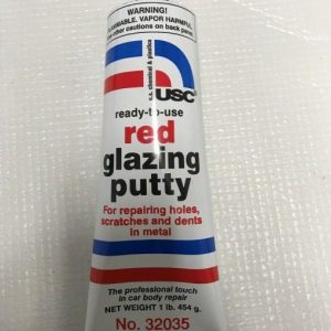 12 X Red Glazing Putty 1 lb.Tube USC Chemical & Plastics 32035 Auto Body fillers