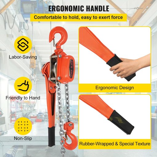 3Ton Chain Lever Block Hoist Come Along Puller Ratchet Type Lift 10' 6600LBS - Image 6