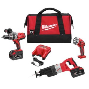 Milwaukee 0928-23 M28 28V Cordless Lithium-Ion 3-Tool Combo Kit