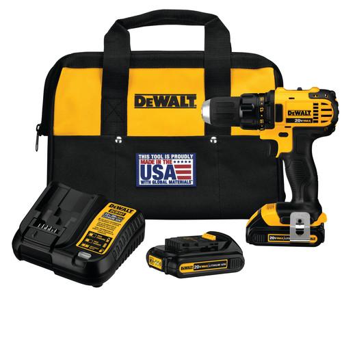 DEWALT 20V MAX Lithium-Ion Compact 1/2 in. Cordless Drill Driver Kit (1.5 Ah) - DCD780C2