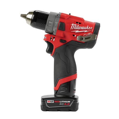 Milwaukee 2504-22 M12 FUEL Lithium-Ion 1/2 in. Cordless Hammer Drill Kit (2 Ah – 4 Ah) - Image 2
