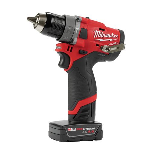Milwaukee 2504-22 M12 FUEL Lithium-Ion 1/2 in. Cordless Hammer Drill Kit (2 Ah – 4 Ah) - Image 3