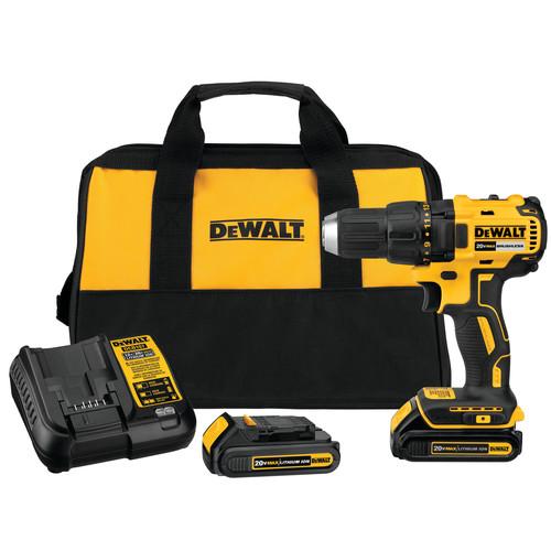 DEWALT 20V MAX Lithium-Ion Brushless Compact 1/2 in. Cordless Drill Driver Kit (1.5 Ah) - DCD777C2