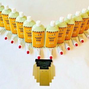 Glaze Finishing Putty 500ml w Hardener Full case 12 bottles+FREE S.S. spreaders!