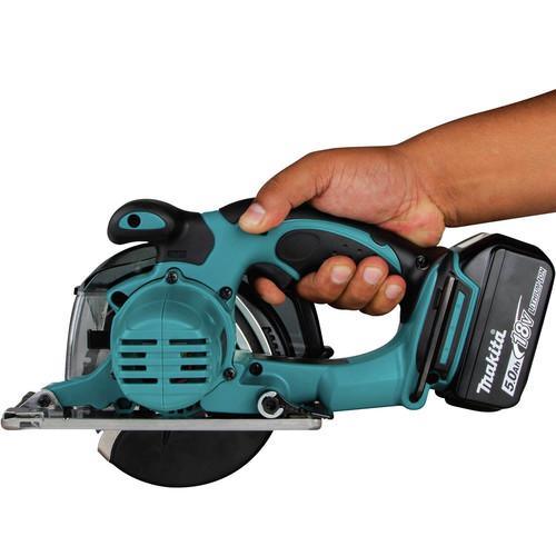 Makita 18V LXT Cordless Lithium-Ion 5-3/8 in. Metal Cutting Saw Kit with Electric Brake and Chip Collector (5 Ah) - XSC03T - Image 8