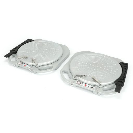 2 Wheel Alignment Turntable Plates 11,000 LBS Load Capacity + Bridge Blocks - Image 3