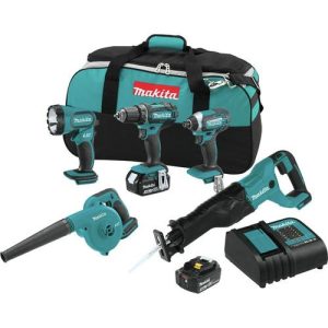 Makita 18V LXT Li-Ion Cordless 5-Piece. Combo Kit - XT506S