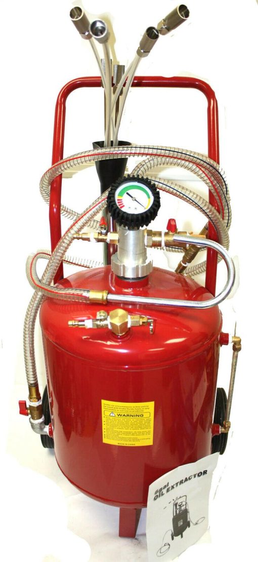 6 Gallon Fluid Evacuator Dispenser Oil Extractor Extract Tank for BMW BENZ VW - Image 2
