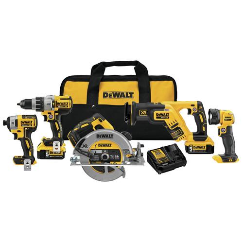 DEWALT 20V MAX XR 5.0 Ah Cordless Lithium-Ion 5-Tool Combo Kit - DCK594P2