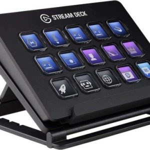 Elgato Stream Deck – Live Content Creation Controller with 15 Customizable LCD Keys, Adjustable Stand, for Windows 10 and macOS 10.11 or later
