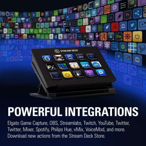 Elgato Stream Deck – Live Content Creation Controller with 15 Customizable LCD Keys, Adjustable Stand, for Windows 10 and macOS 10.11 or later - Image 6